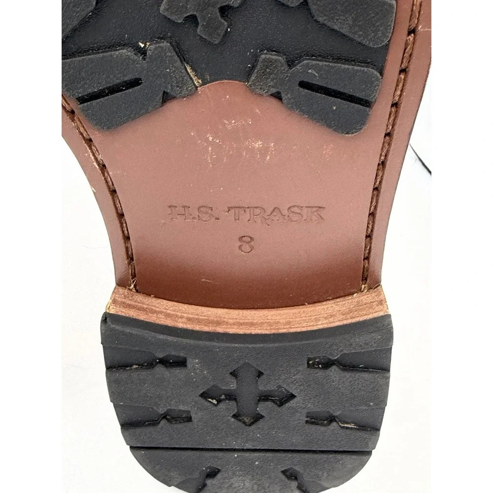 H.S. Trask Choteau Loafer Brown Leather Penny Loafers Men's Size 8M